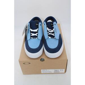 Oakley Low-Top Vulcanised Stonewash Blue Suede Shoes Size 10 Nwt